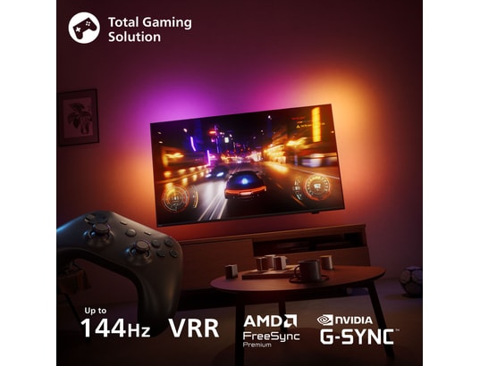 PHILIPS - TV OLED 4K 194 cm 77OLED910 Ambilight OLED+ 144Hz
