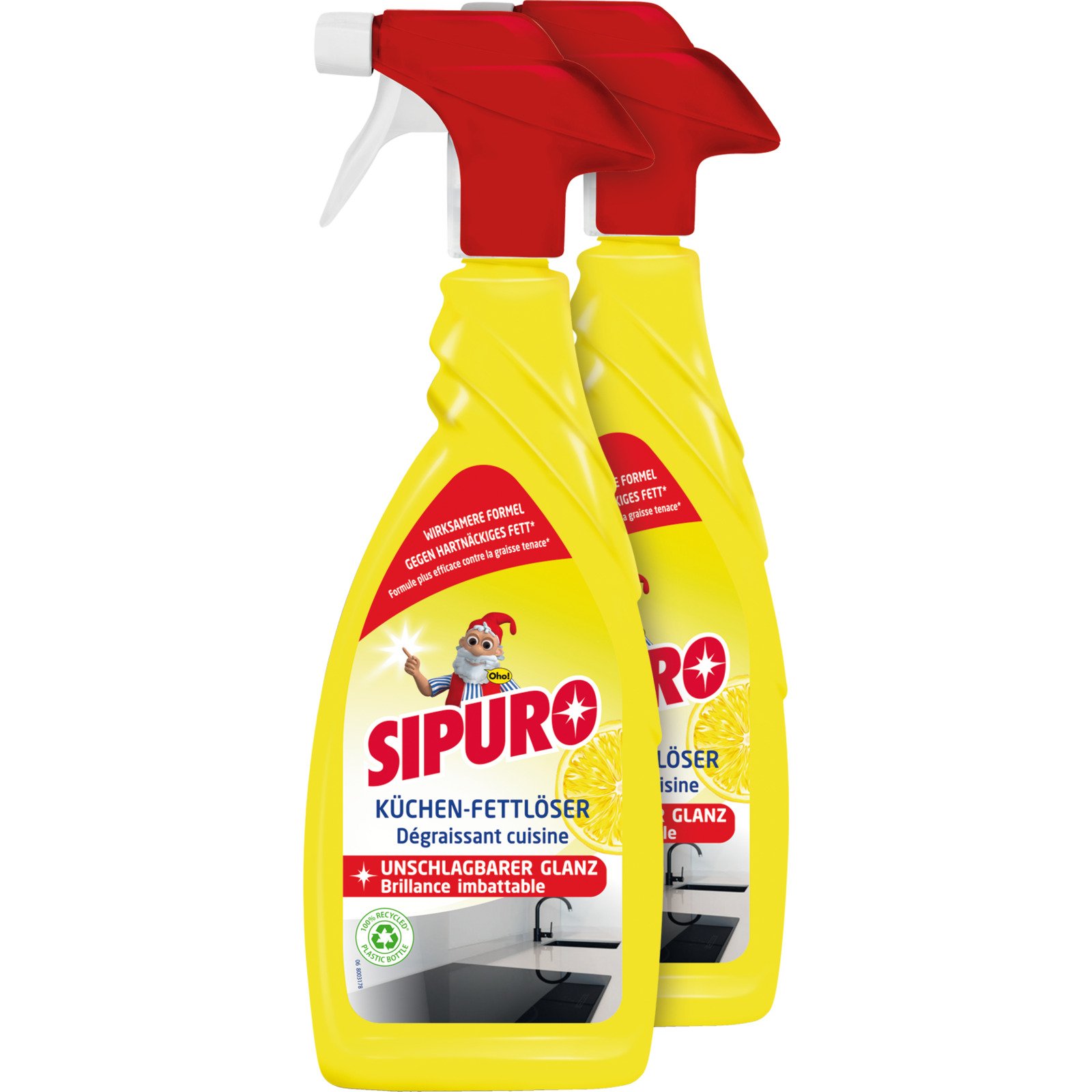 Sipuro Küchen-Fettlöser 2 x 650 ml