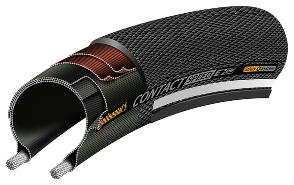 Pneu Continental Contact Speed 700 mm Tubetype Rigide SafetySystem E-Bike e25