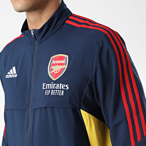 Veste Zippée A Bandes Arsenal FC HA5301 Bleu Marine
