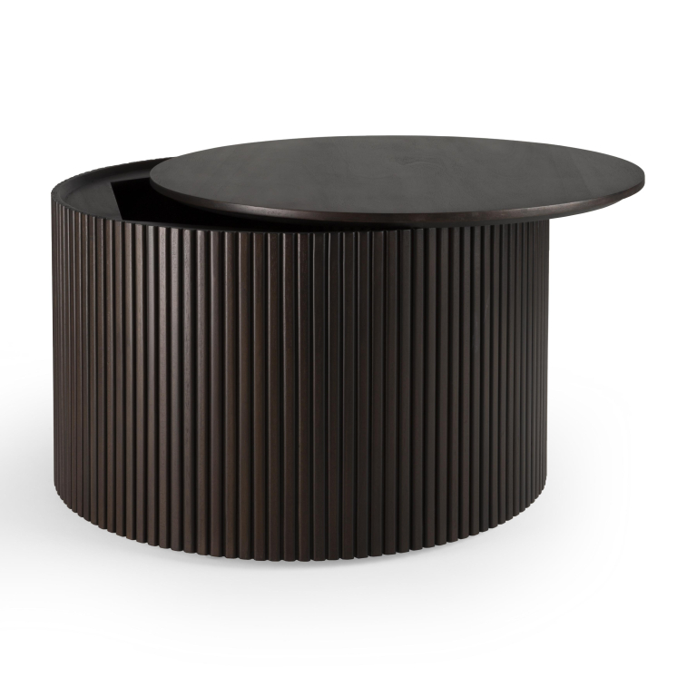 Ethnicraft Roller Max salontafel 60x60 dark brown