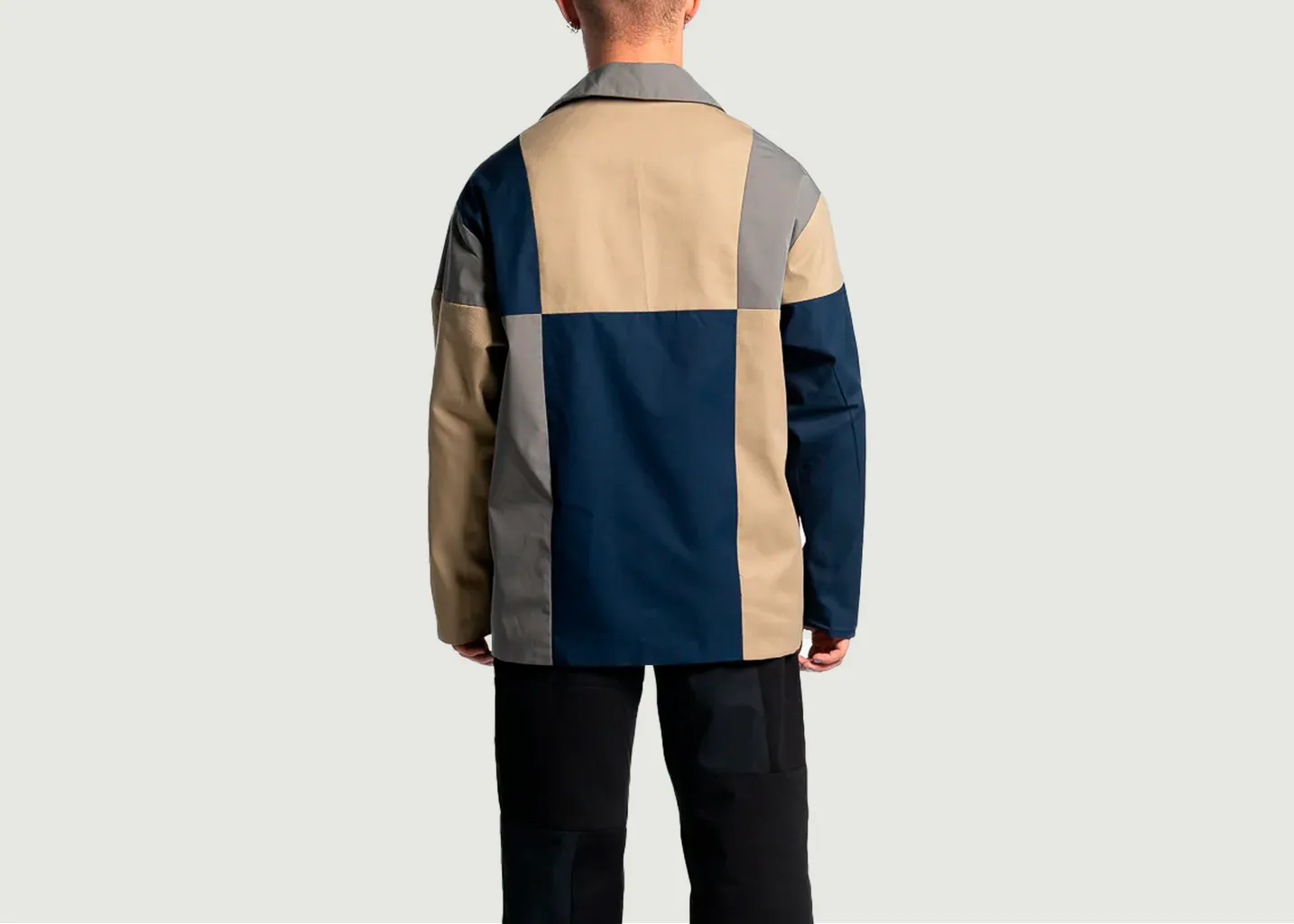 Vesteen jean Patchwork Tryptique Losanje