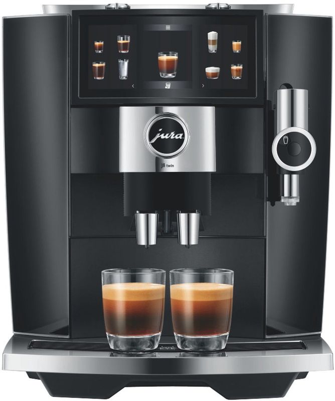 JURA - J8 Twin - Koffiezetapparaat - Diamond Black - Twee Bonencompartimenten