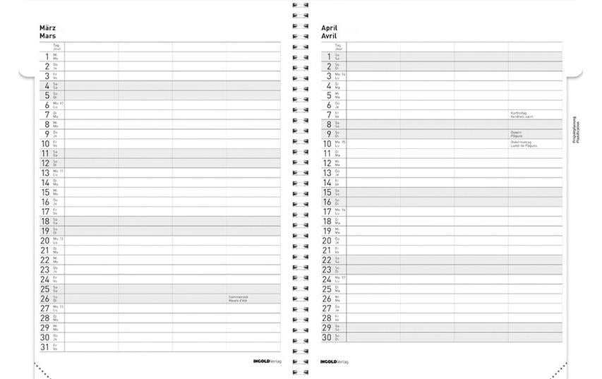 Tagesagenda Edition light Spiral 2025/2026, HellorangeDas Spiral-Tagebuch für Lehrerinnen und Lehrer, mit Datum, ohne Verzeichnis