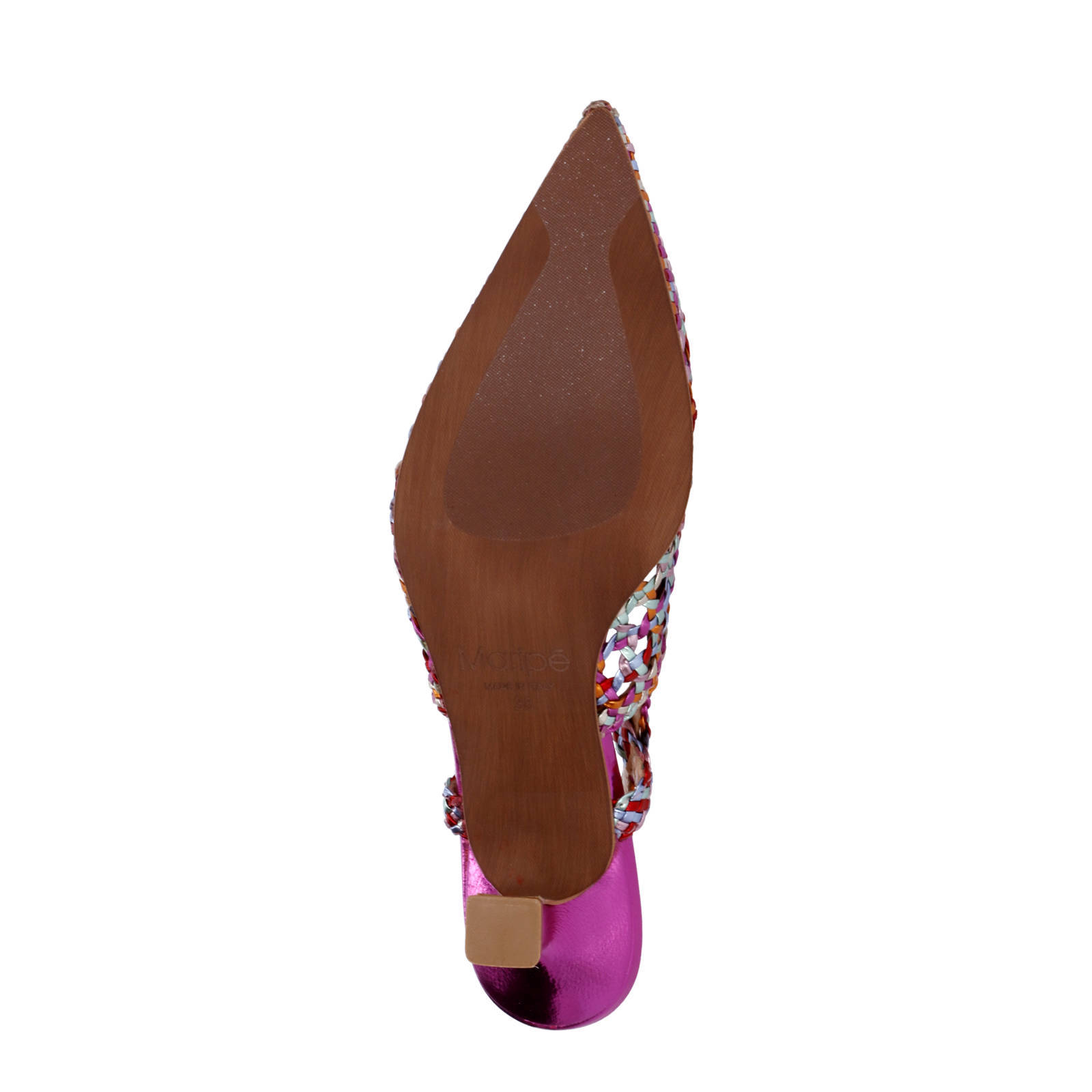 Maripe Valeria 4872  leren slingback pumps roze/multi