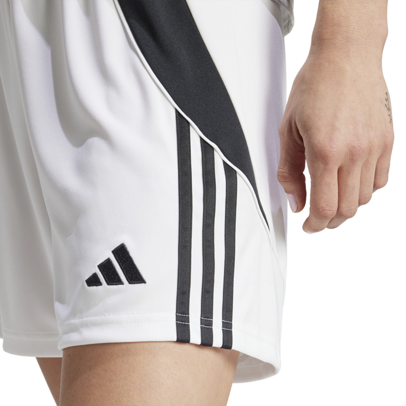Adidas Tiro 24 Voetbalbroekje Dames Wit Zwart