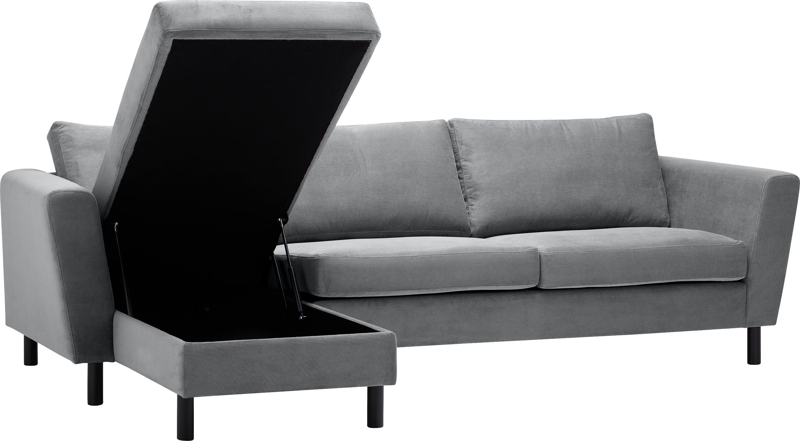 DIENER Ecksofa - Hellgrau / B: 235.0 cm x T: 156.0 cm x H: 81.0 cm