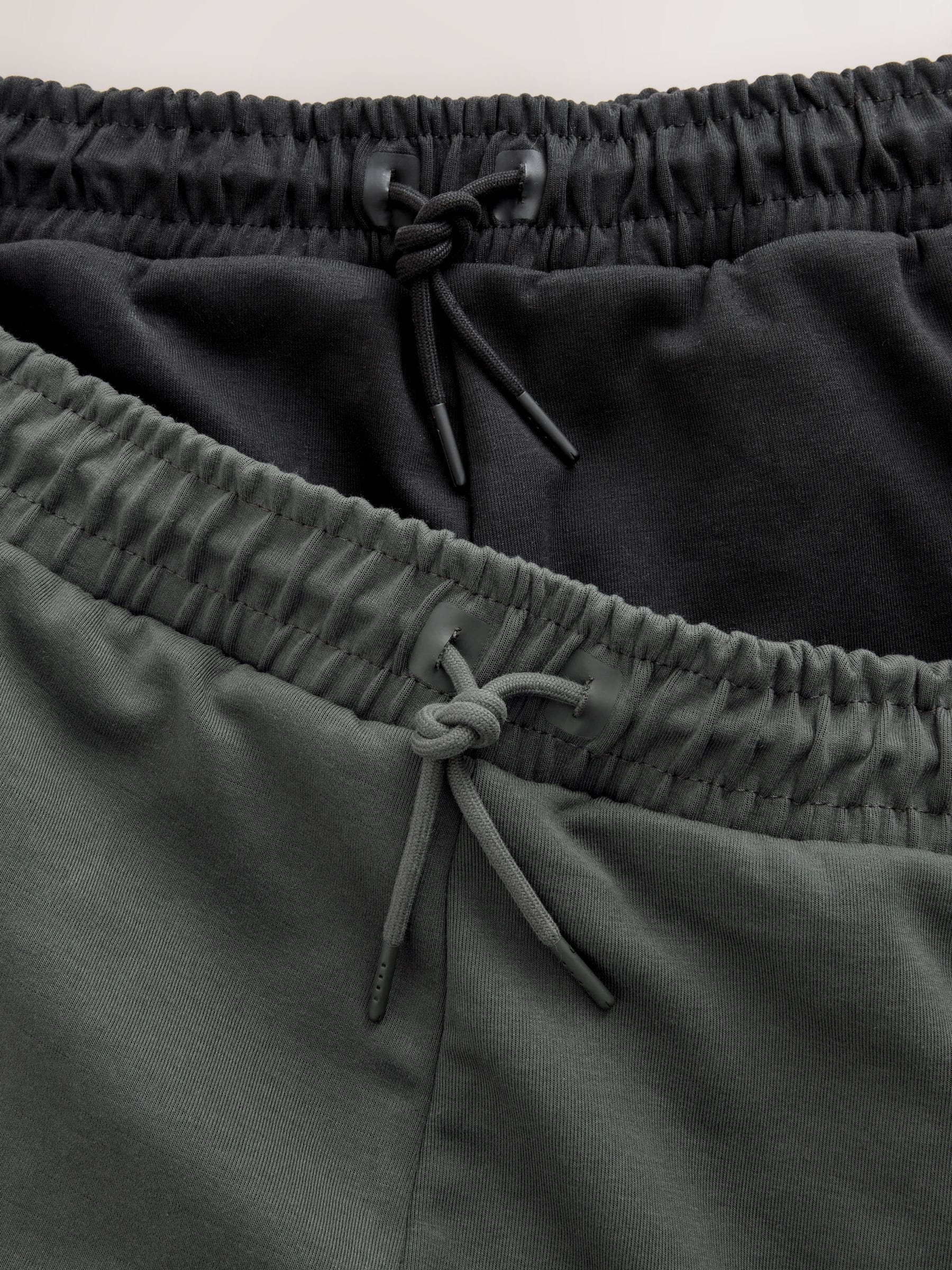 Zwart/Leisteen grijs - Athleisure Cuffed Joggers 2 Pack