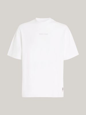 Camiseta clássica oversized de tecido atoalhado