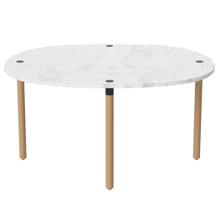 Bolia Tuk salontafel medium H42 wit marmer