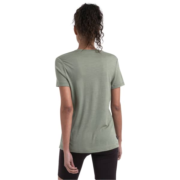 T-shirt randonnée ICEBREAKER W MERINO 150 TECH LITE III SS TEE CAMPING LICHEN