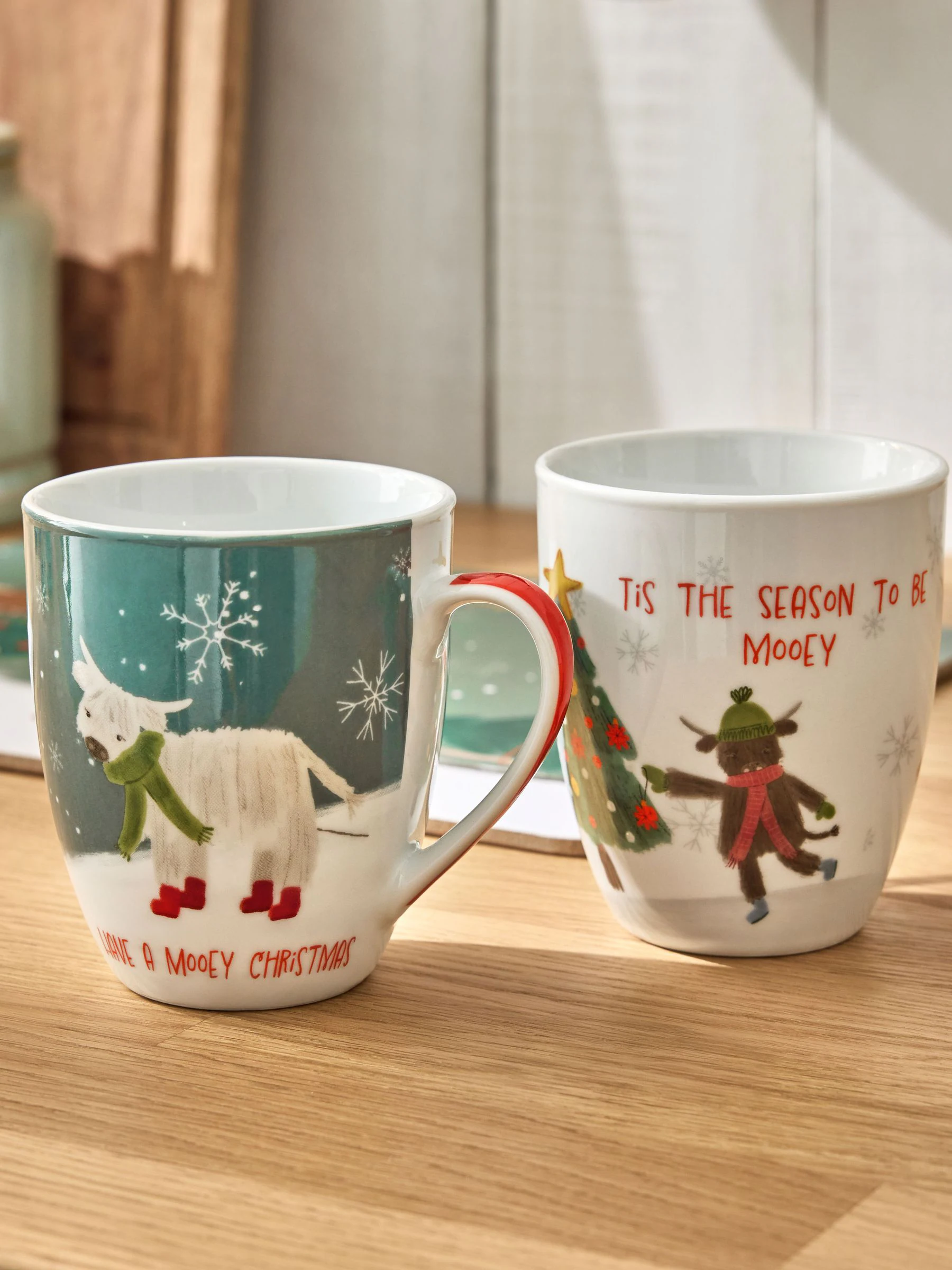 Set van 4 Hamish Kerstmis mokken