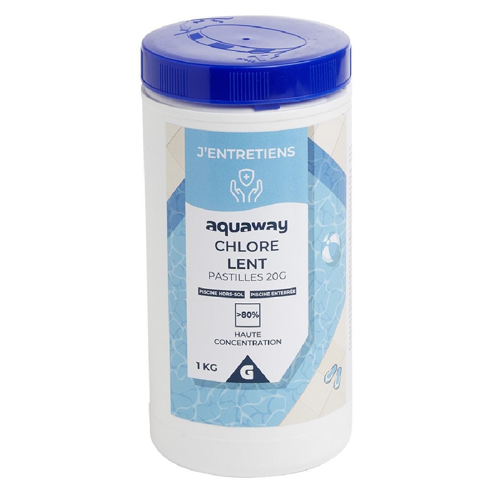 Chlore lent piscine pastilles 1kg