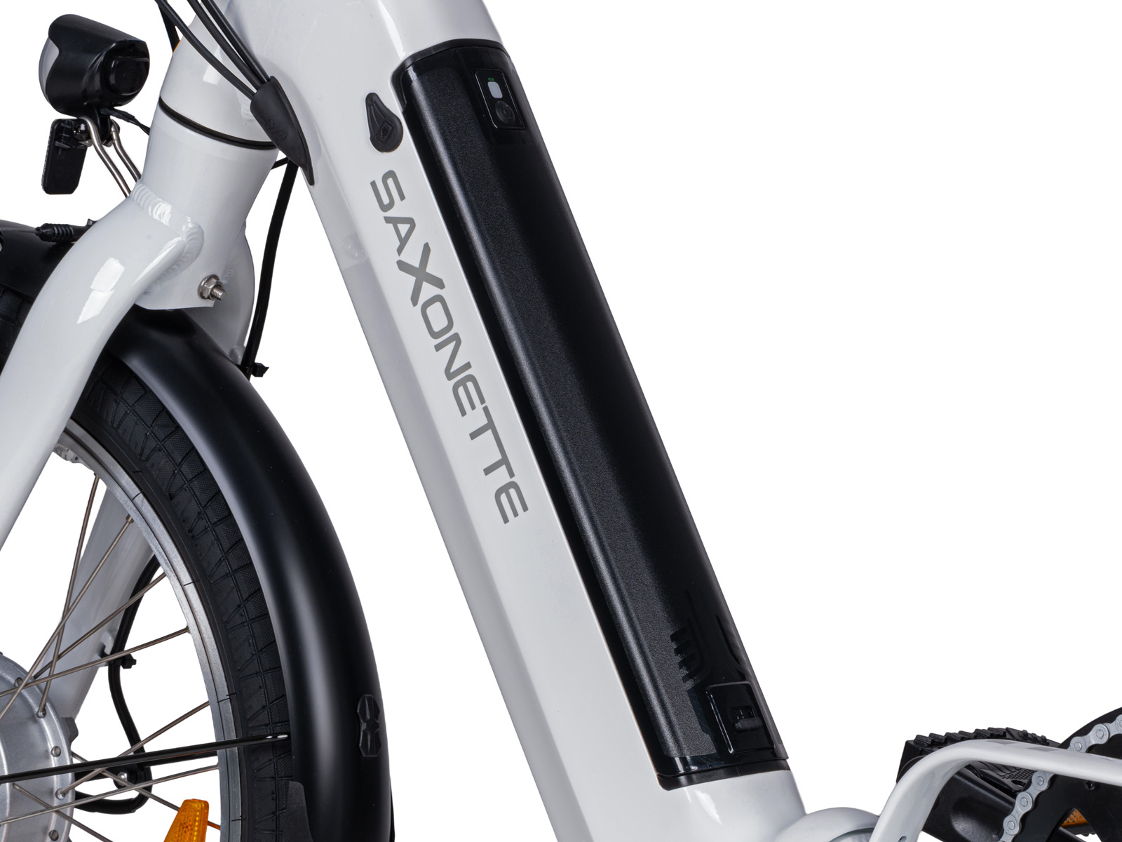 Saxonette Compact Comfort Plus 2.0 elektrische vouwfiets - White