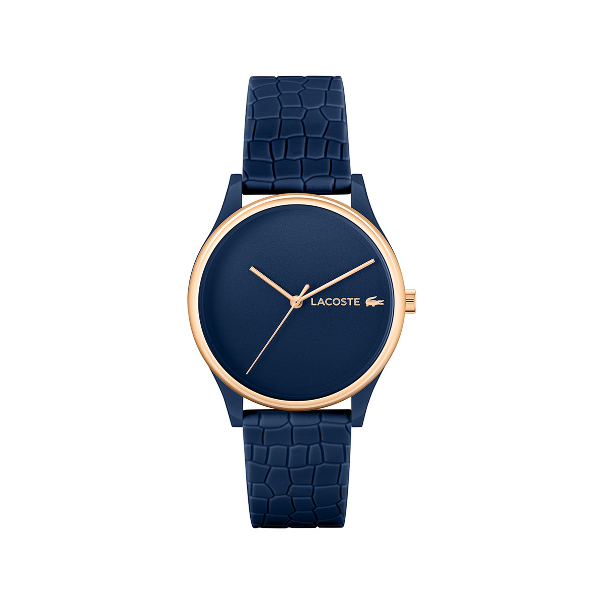 Montre LACOSTE Crocodelle femme TR90 bleu bracelet silicone bleu