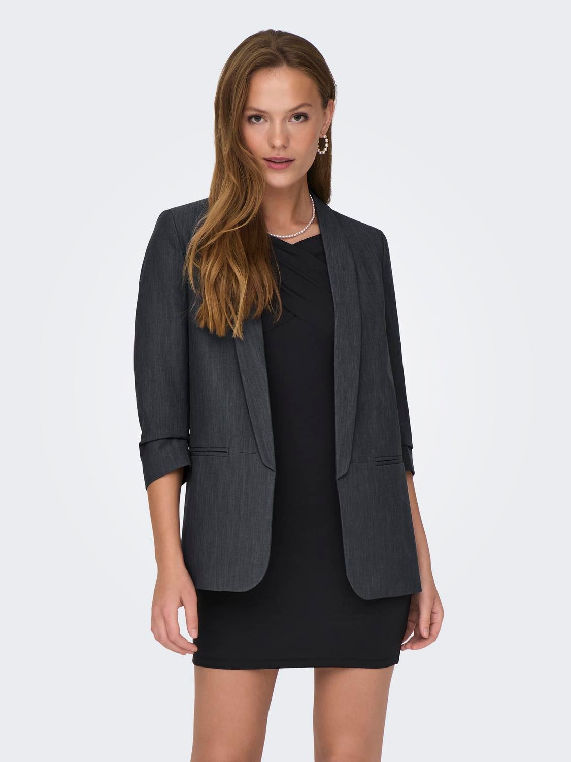 ONLELLY Blazer Dark Grey Melange