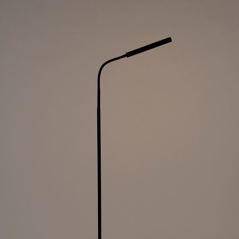 Design vloerlamp zwart incl. LED met touch dimmer - Palka