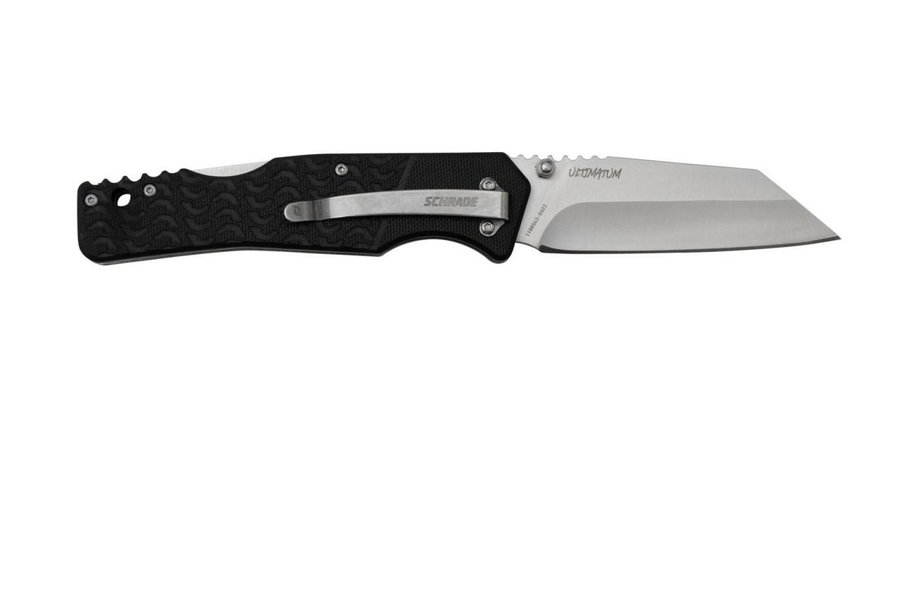 Schrade Ultimatum, 1159318 zwart G10 zakmes