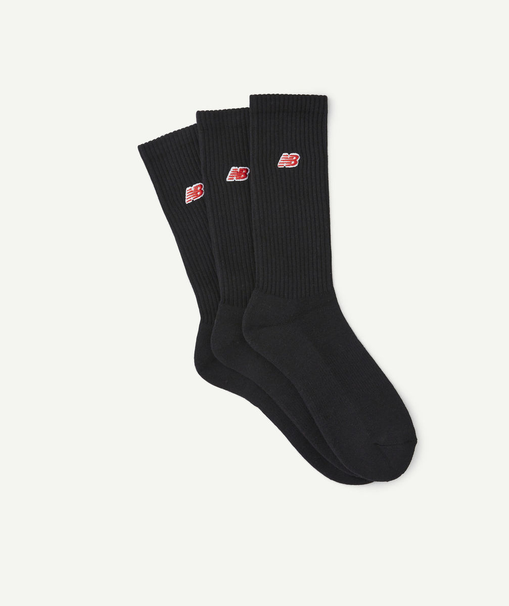 NEW BALANCELOT 3 CHAUSSETTES EN COTON NOIR