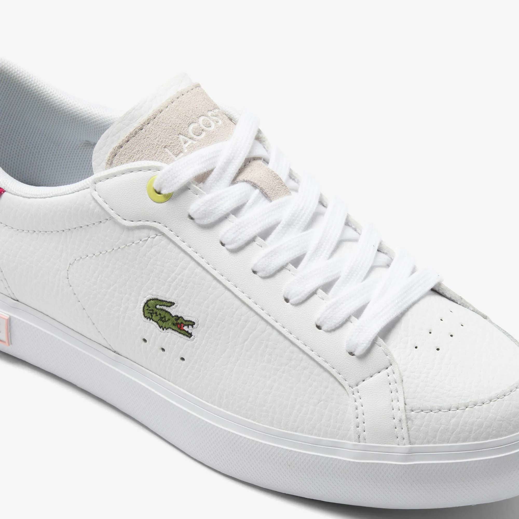 Damen-Sneakers POWERCOURT aus Leder Sneakers - Weiss - Lacoste - Damen