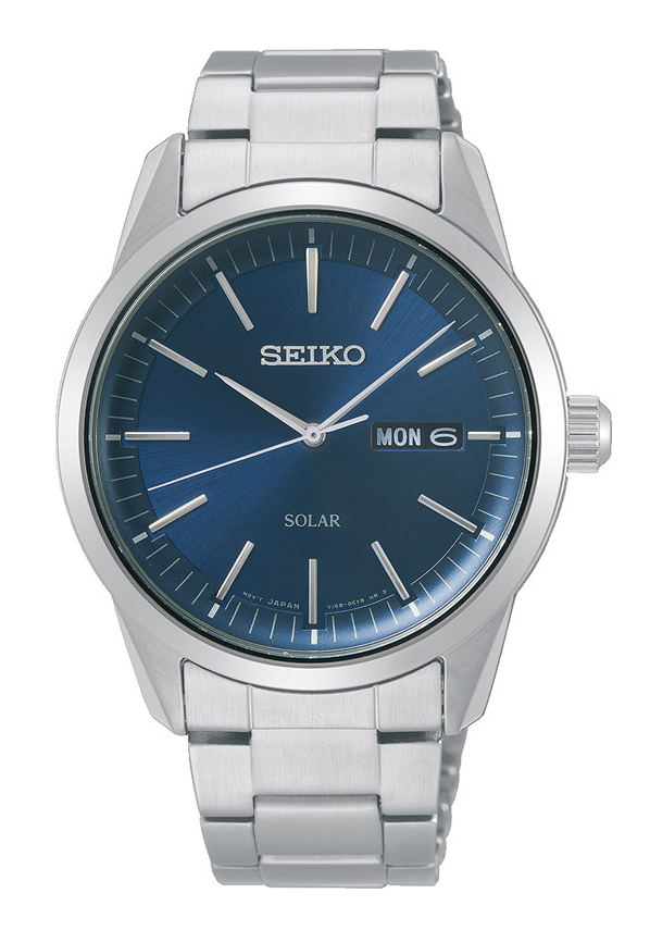 Seiko Herrenuhr Solar Blau SNE525P1