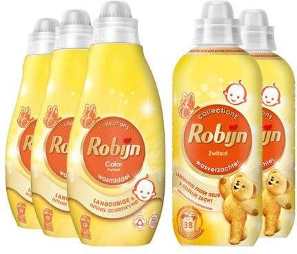 Robijn - Perfect Match Zwitsal - Wasmiddel en Wasverzachter - 100% Gerecycled Plastic