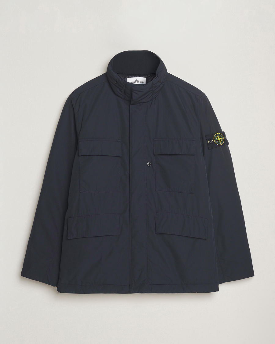 Stone Island Micro Twill Padded Field Jacket Black