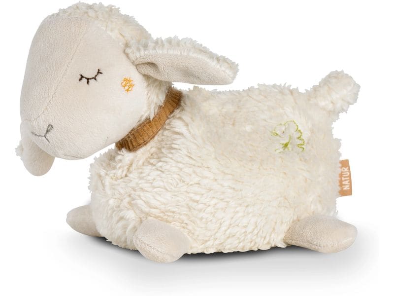 fehn Wärme-Stofftier Schaf Kuscheltier mit entnehmbarem Wärmesäckchen im Schaf Design