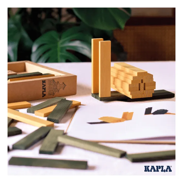 Kapla Coffret couleur - 40 planchettes | Jaune