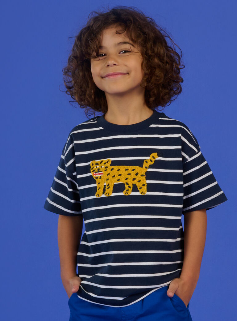 Tee Shirt Manches Courtes Bleu marine