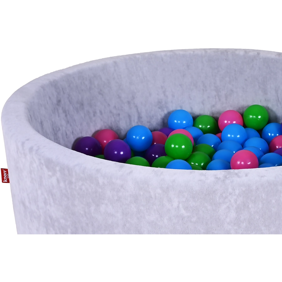 knorr toys® Bällebad soft - Grey 300 balls softcolor