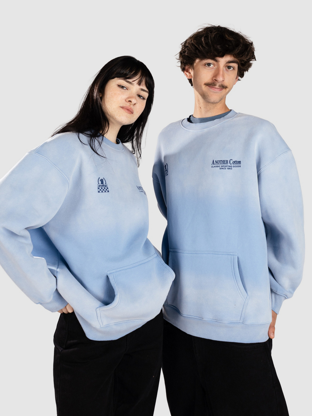 Another Cotton Lab Another Day Oversized Washed Sweater blue