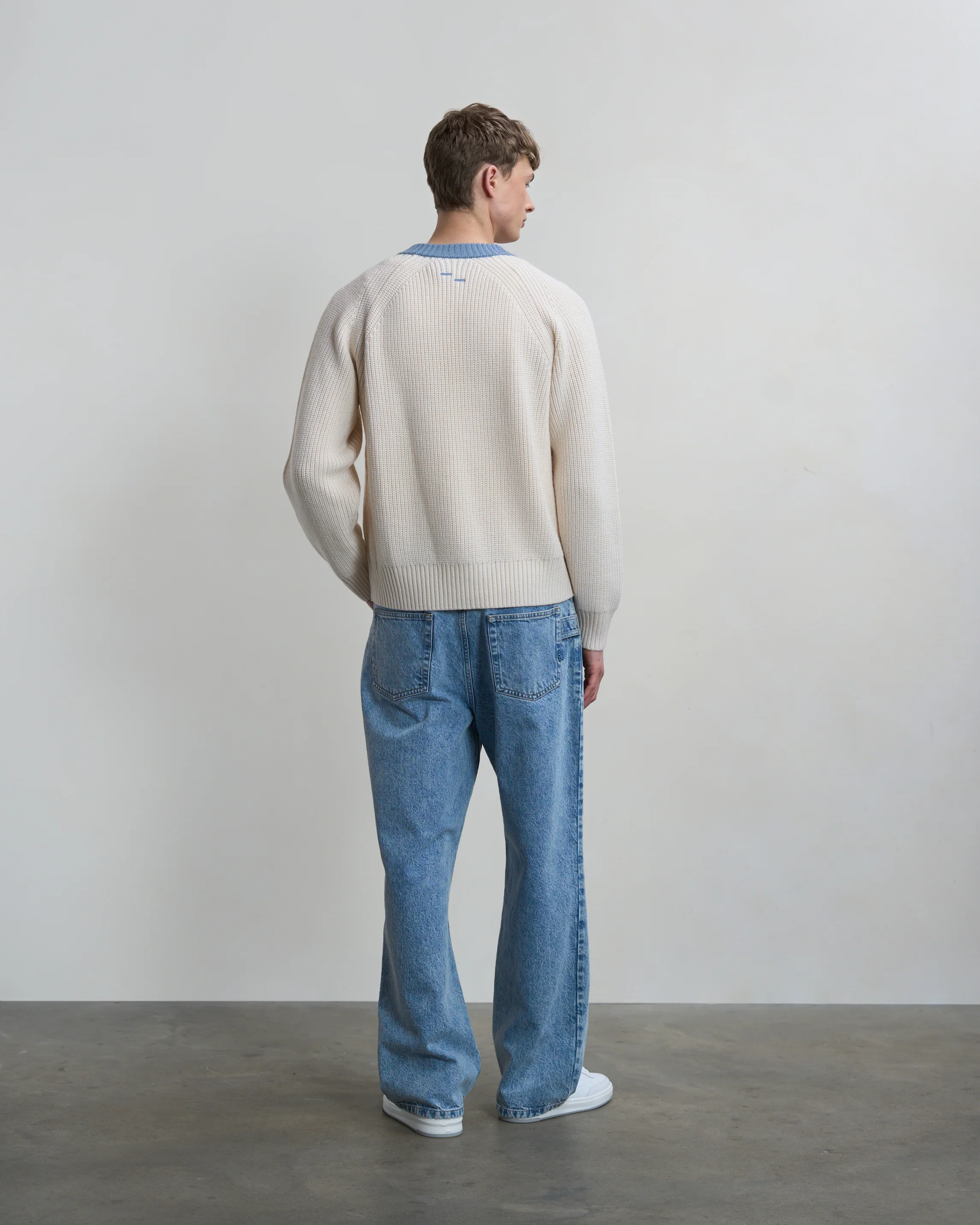 Zip Knit Classic Antique White