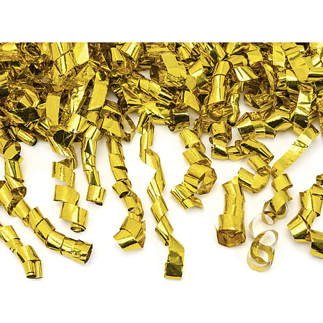 Konfettirør L: 60 cm - guld streamers