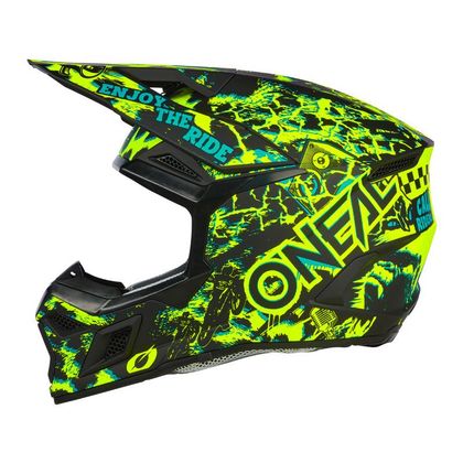 Casque cross O'Neal 3SRS - ASSAULT V24 2024 - Noir / Jaune