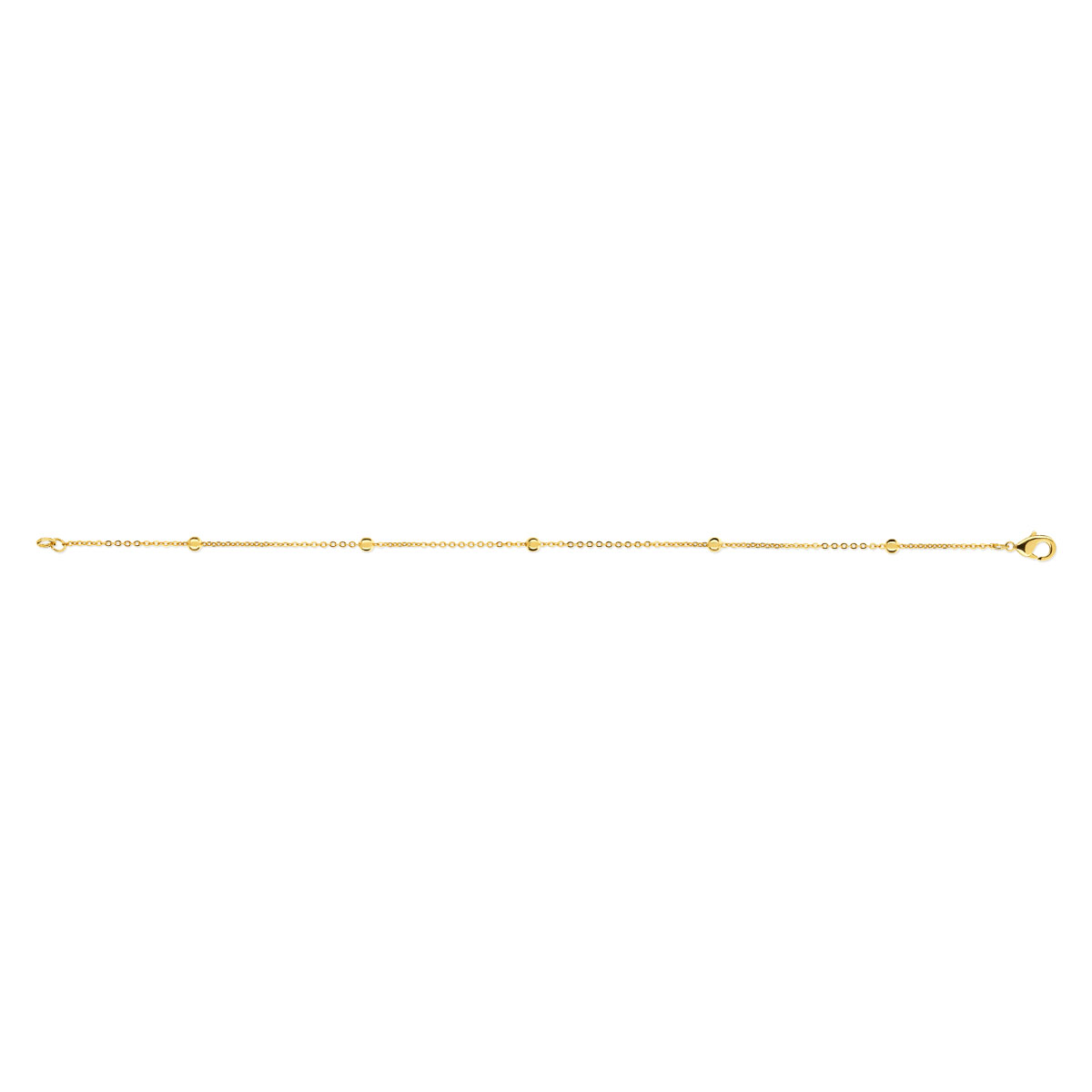 Bracelet plaqué or 19 cm