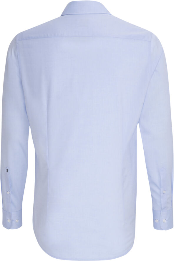 Seidensticker Business Shirt Slim Long sleeve Kent-Collar Uni Blue