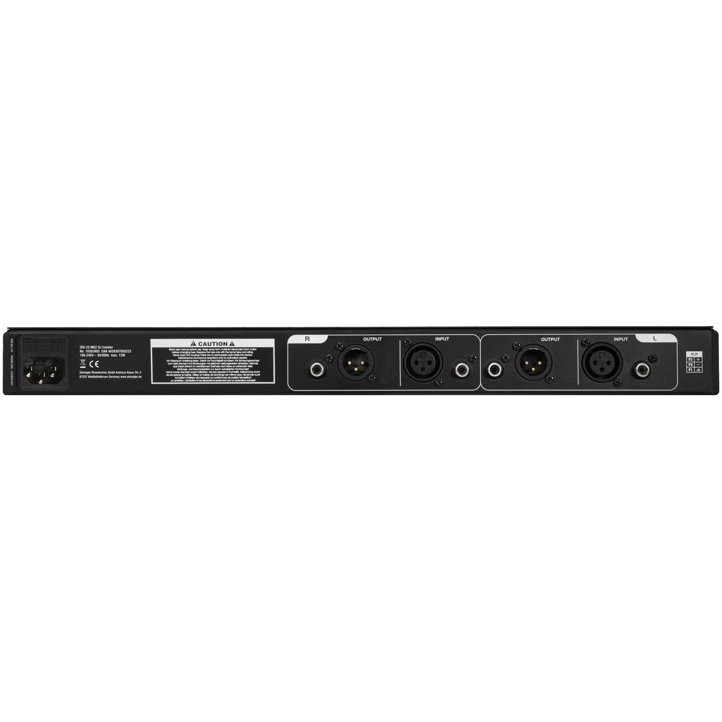 Omnitronic ISO-23 MK2 DJ Isolator met boost, kill-cut en bypass