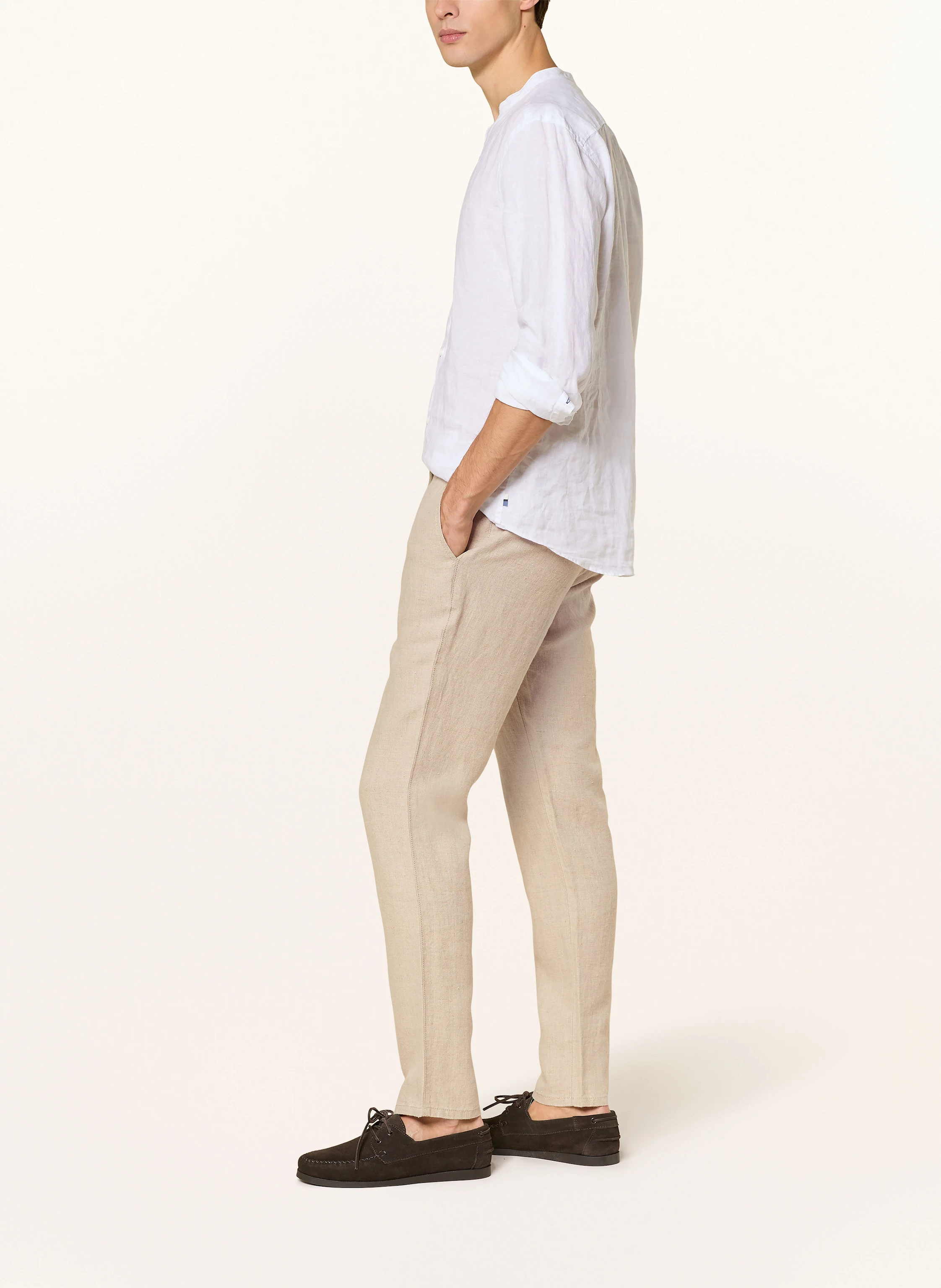 ALBERTO Leinenhose HOUSE Tapered Fit