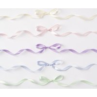 Set de rubans satin PASTEL, assorti