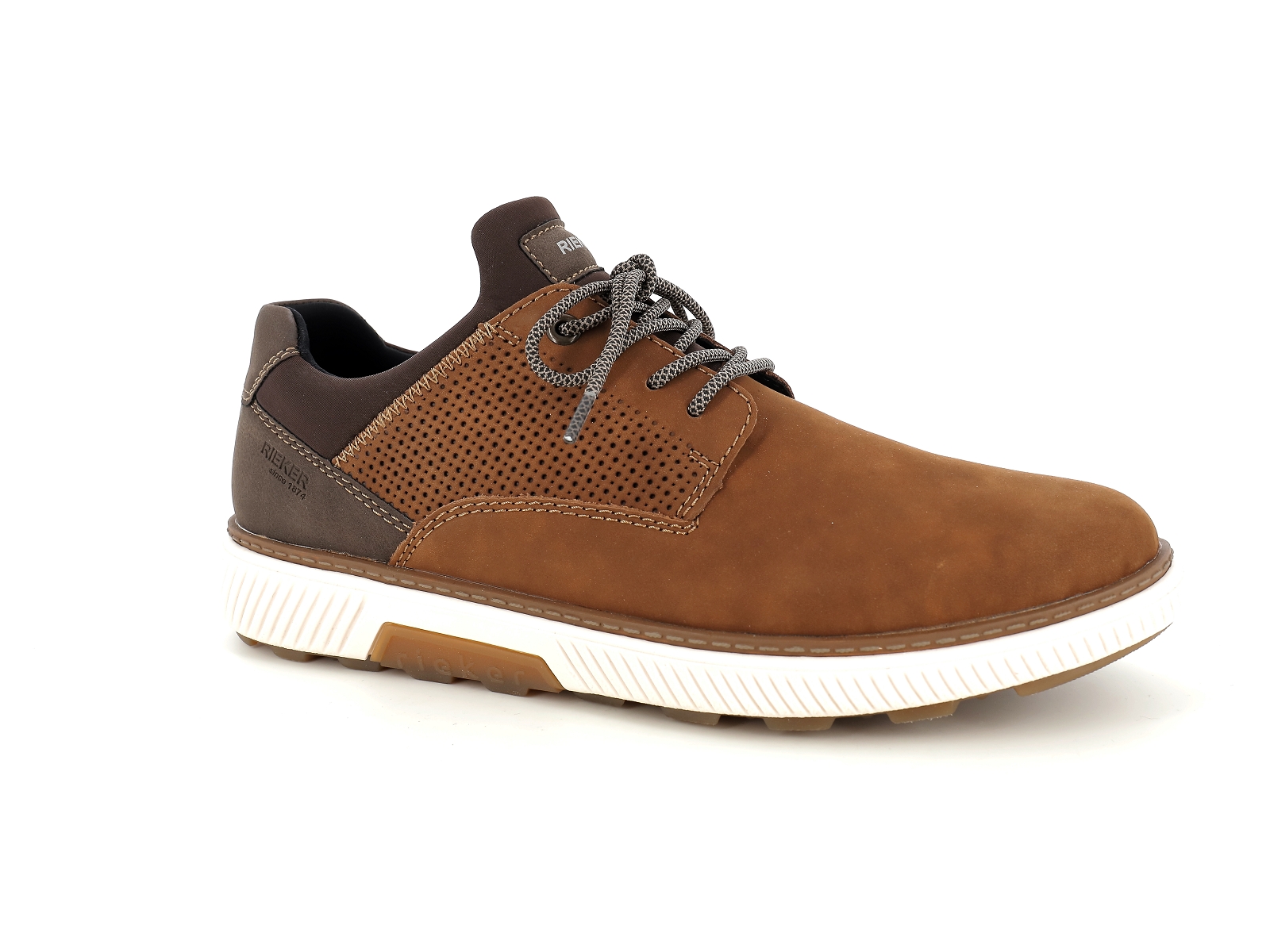 Rieker-B3355 Cuir Marron Foncé