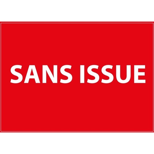 Signalétique d'information - Pictogramme Sans Issue - Blanc/rouge