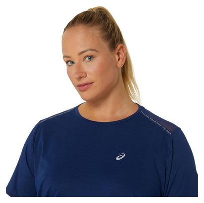 Maillot manches courtes Femme Asics Road Bleu