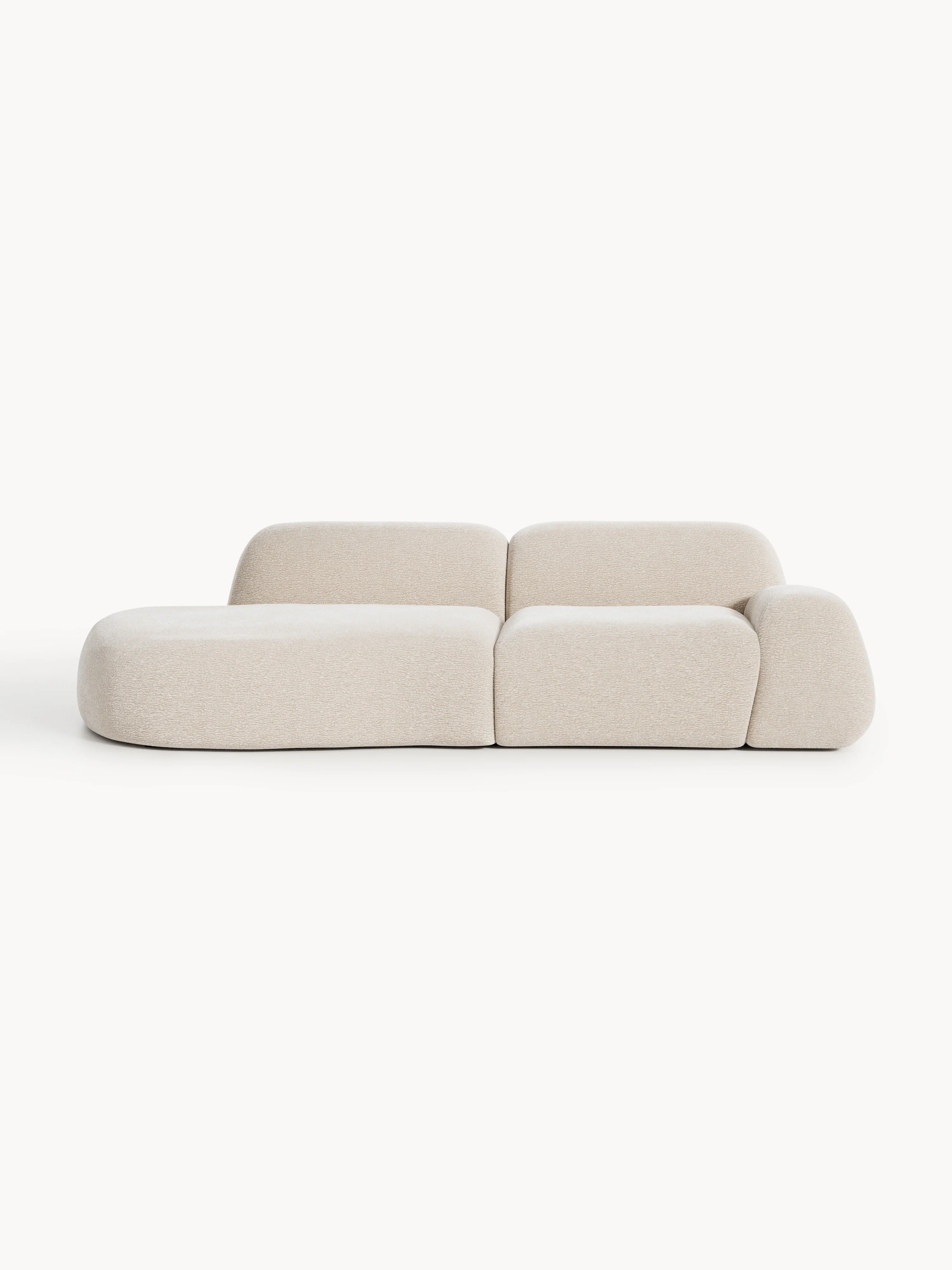 Modulaire teddy chaise longue Wolke (3-zits)