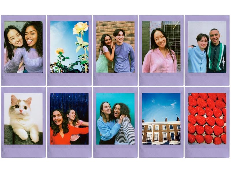 Fujifilm Sofortbildfilm Instax Mini 10 Blatt Soft Lavender Film für Instax-Sofortbildkameras