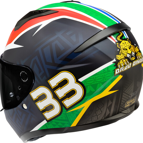 HJC - Casque C10 BB33 MC21SF / Noir / Vert / Bleu / Rouge