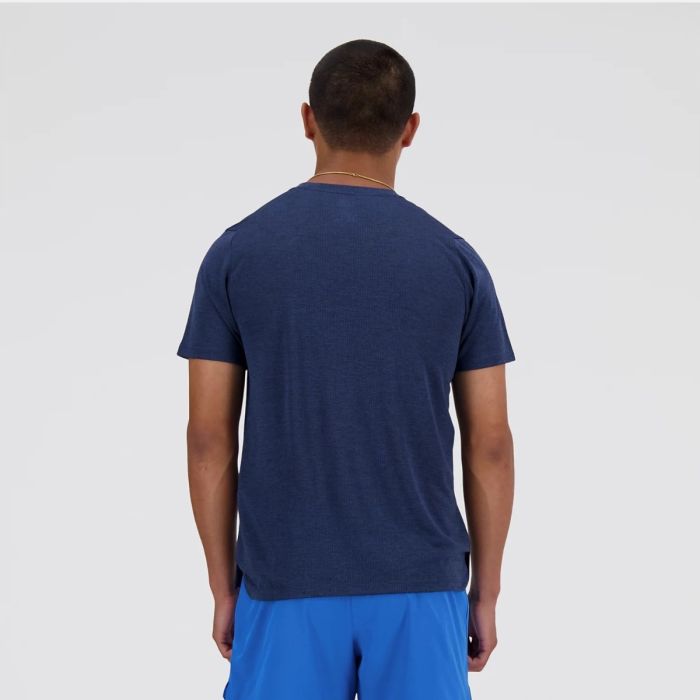 New Balance Herre T-shirts Athletics Run T-shirt Blå