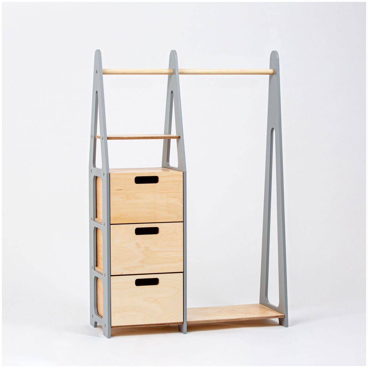 Duck WoodworksDuck Woodworks   Kindergarderobe mit Schubladen grey