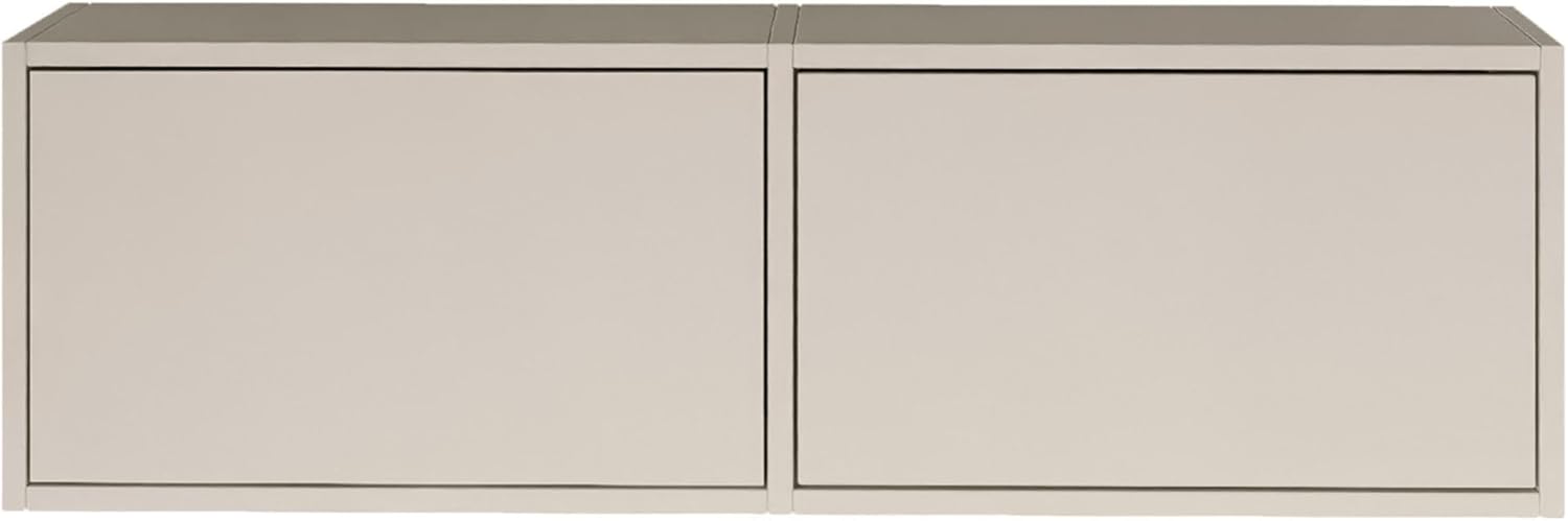 Selsey TV Lowboard - Kaschmir Farbe Moderne Fernseher Kommode 100 x 30 x 30 cm (BxTxH) TV Unterschrank für Wohnzimmer Schrank mit Klappen Push to Open Lowboard Hängend TV Cabinet Wandmontage