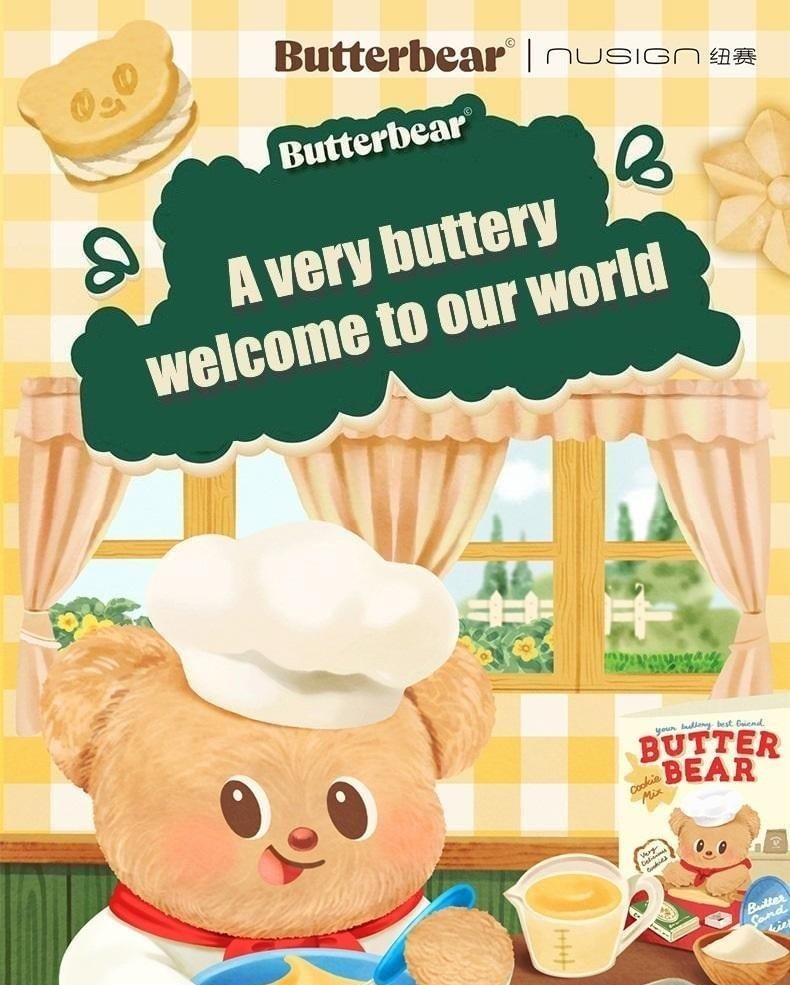 Butterbear - Butterbear Print roestvrijstalen beker